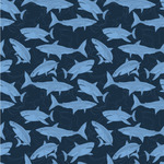 Sharks Wallpaper & Surface Covering (Water Activated 24"x 24" Sample)