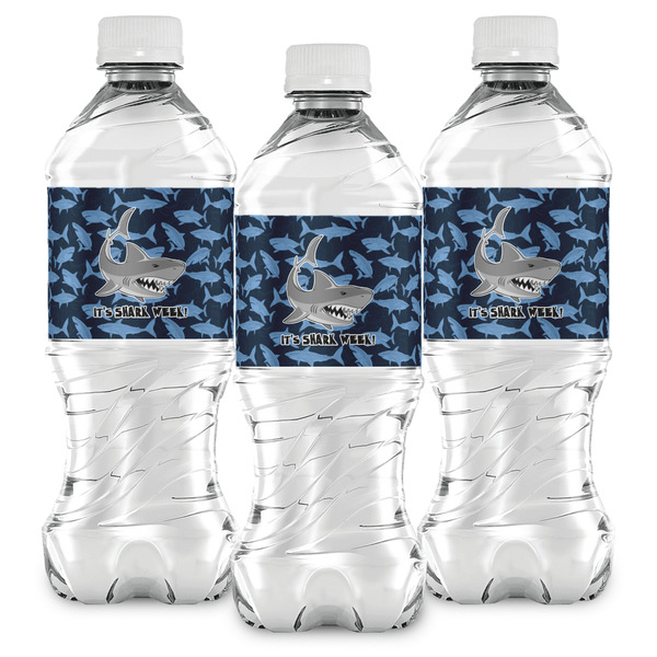 Sharks Water Bottle Labels - Front View