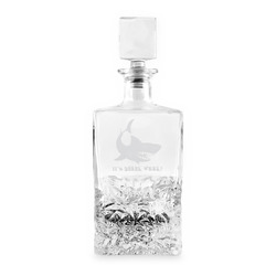 Sharks Whiskey Decanter - 26 oz Rectangle (Personalized)