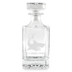 Sharks Whiskey Decanter - 26 oz Square (Personalized)
