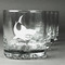 Sharks Whiskey Glasses (Set of 4) (Personalized)