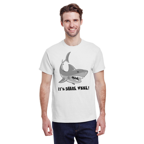 Custom Sharks T-Shirt - White - XL (Personalized)