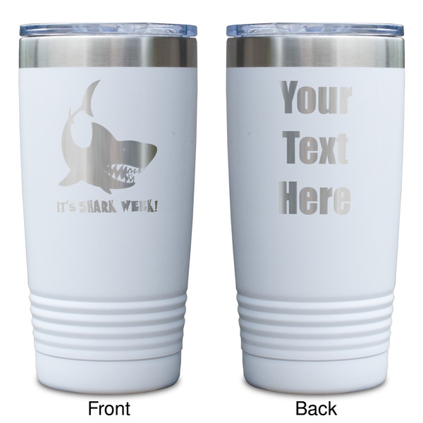 Sharks White Polar Camel Tumbler - 20oz - Double Sided - Approval
