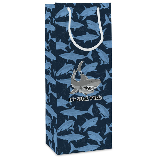 Custom Sharks Wine Gift Bags - Matte (Personalized)