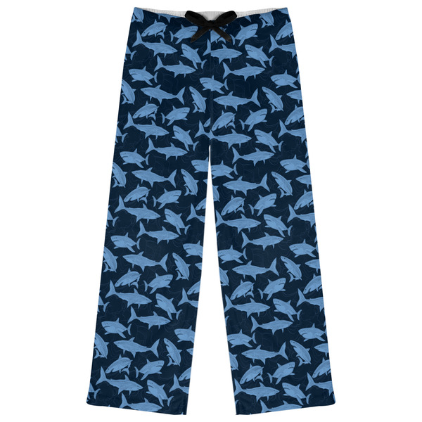 Custom Sharks Womens Pajama Pants - L