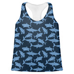 Sharks Womens Racerback Tank Top - 2X Large