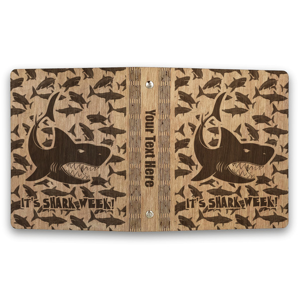 Sharks Wood 3-Ring Binders - 1" Half-Letter - Approval