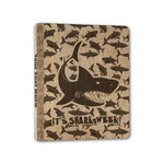 Sharks Wood 3-Ring Binder - 1" Half-Letter Size (Personalized)