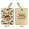 Sharks Wood Luggage Tags - Rectangle - Approval