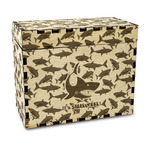 Sharks Wood Recipe Box - Laser Engraved (Personalized)
