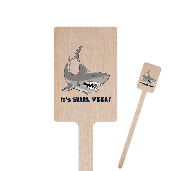 Custom Sharks Rectangle Wooden Stir Sticks (Personalized)