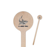 Sharks Round Wooden Stir Sticks (Personalized)