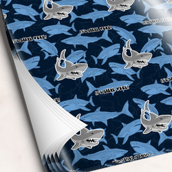 Sharks Wrapping Paper Sheets (Personalized)