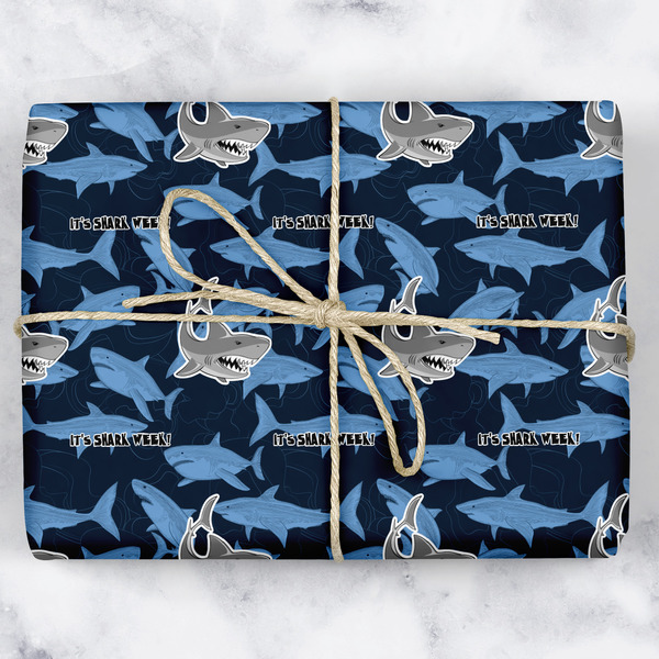 Custom Sharks Wrapping Paper (Personalized)