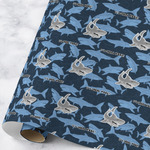 Sharks Wrapping Paper Roll - Large - Matte (Personalized)