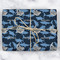 Sharks Wrapping Paper Roll - Matte - Wrapped Box