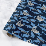 Sharks Wrapping Paper Roll - Medium (Personalized)