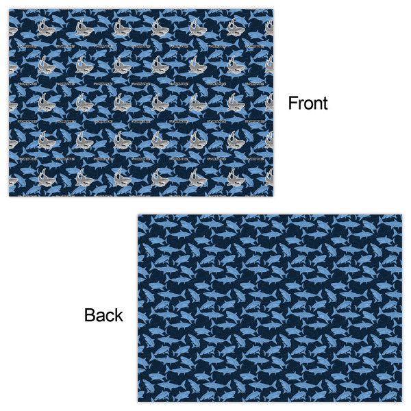 Sharks Wrapping Paper Sheet - Double Sided - Front & Back