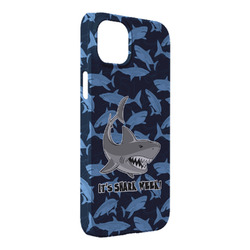 Sharks iPhone Case - Plastic - iPhone 14 Plus (Personalized)