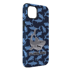 Sharks iPhone Case - Rubber Lined - iPhone 14 Plus (Personalized)
