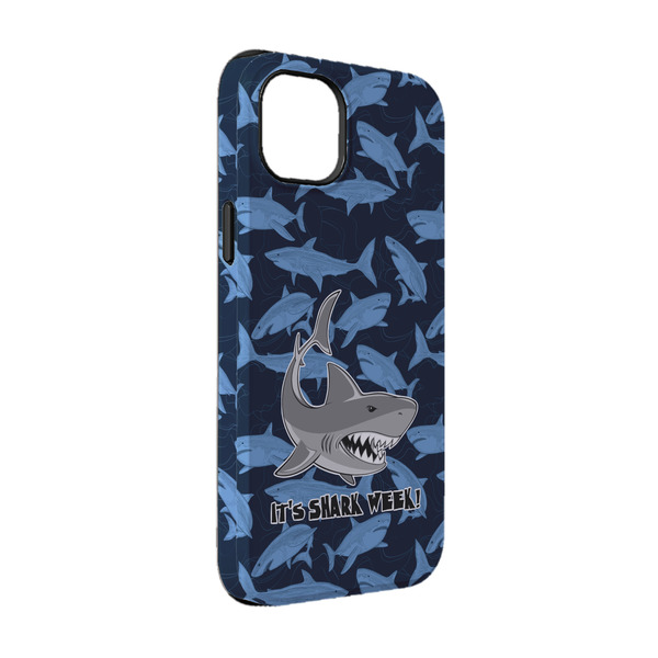 Custom Sharks iPhone Case - Rubber Lined - iPhone 14 Pro (Personalized)