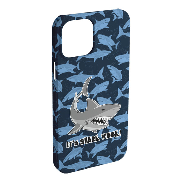 Custom Sharks iPhone Case - Plastic - iPhone 15 Plus (Personalized)