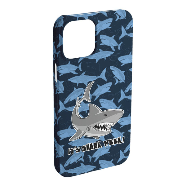 Custom Sharks iPhone Case - Plastic - iPhone 15 Pro Max (Personalized)