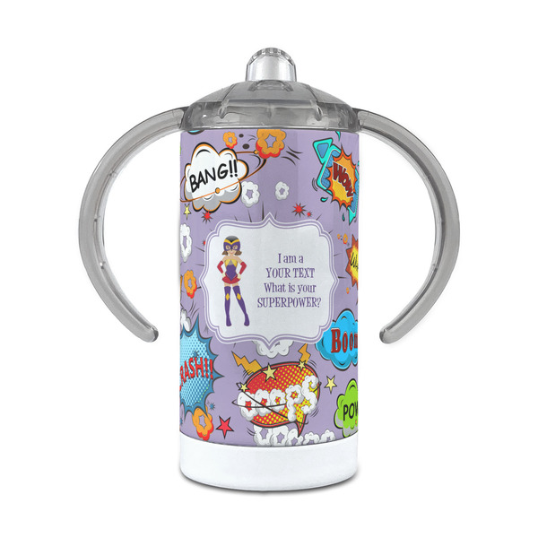 Custom What is your Superpower 12 oz Stainless Steel Sippy Cup (Personalized)