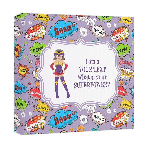 Custom What is your Superpower Canvas Print - 12x12 (Personalized)