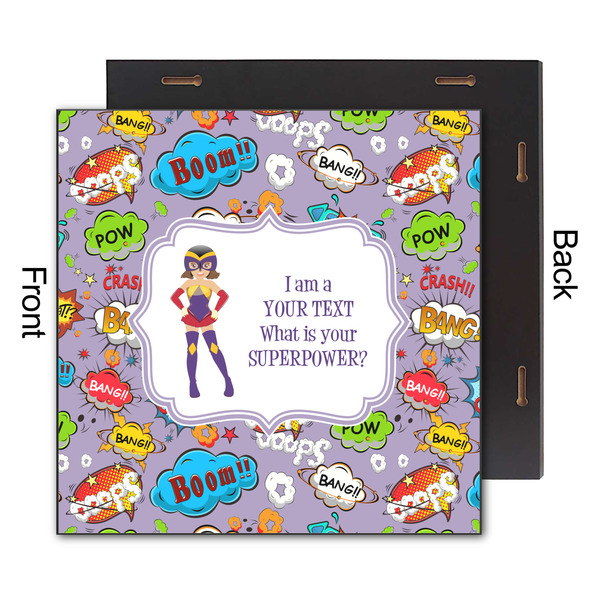 What is your Superpower 12x12 Wood Print - Front & Back View
