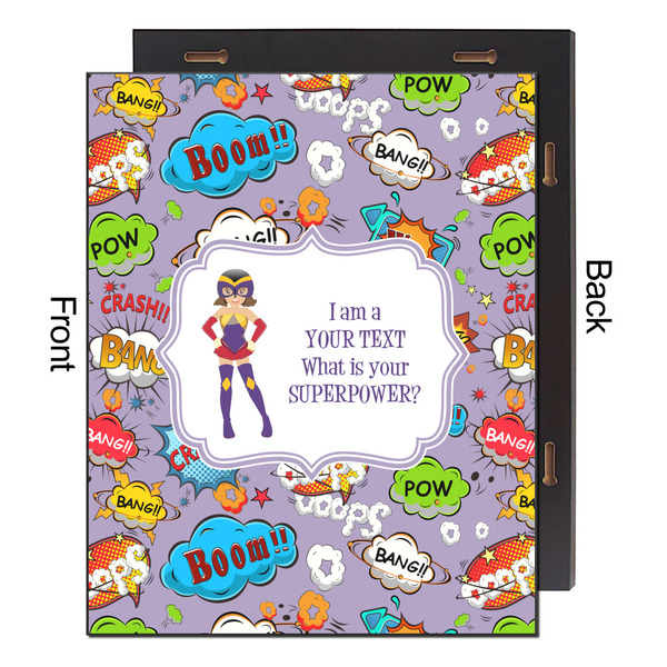 What is your Superpower 16x20 Wood Print - Front & Back View