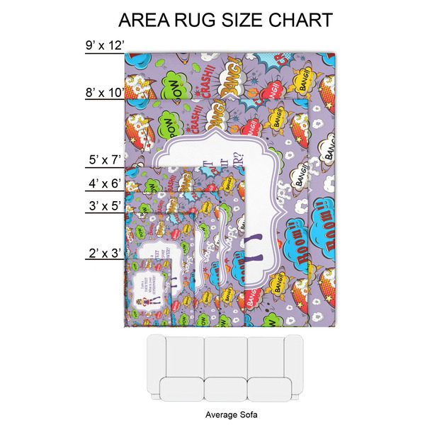 What is your Superpower 2'x3' Indoor Area Rugs - Size Chart
