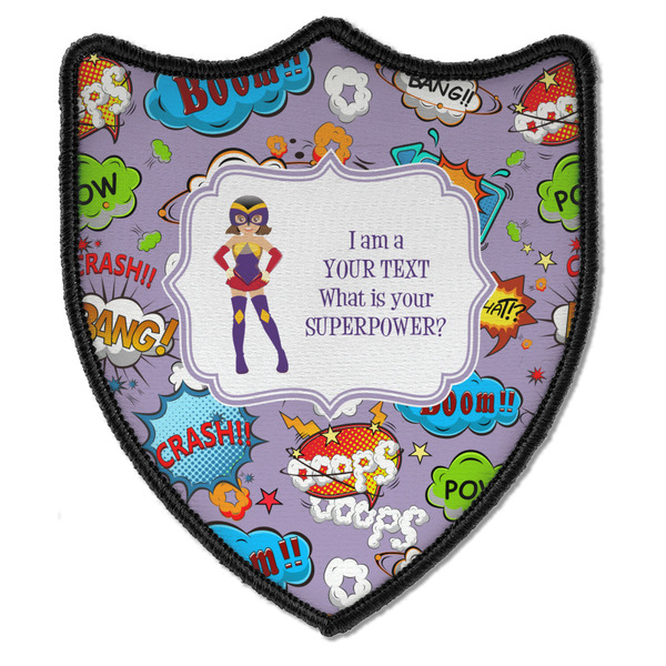 Custom What is your Superpower Iron On Shield Patch B w/ Name or Text