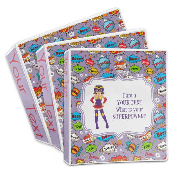 Custom What is your Superpower 3-Ring Binder (Personalized)