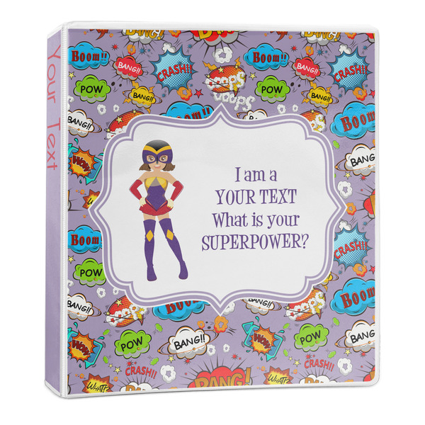 Custom What is your Superpower 3-Ring Binder - 1 inch (Personalized)