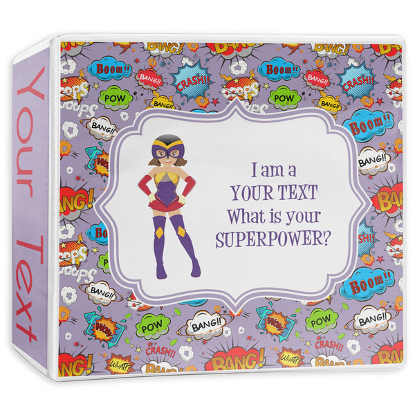 Custom What is your Superpower 3-Ring Binder - 3 inch (Personalized)