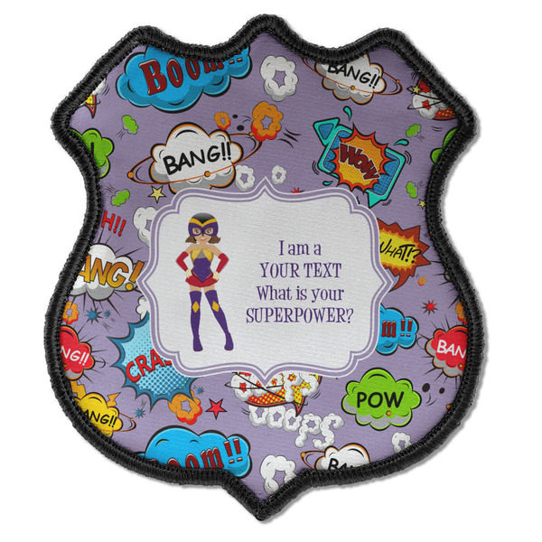 Custom What is your Superpower Iron On Shield Patch C w/ Name or Text