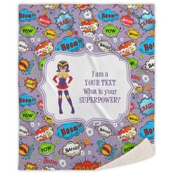 What is your Superpower Sherpa Throw Blanket (Personalized)