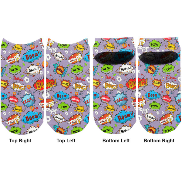 What is your Superpower Adult Ankle Socks - Double Pair - Front and Back - Apvl