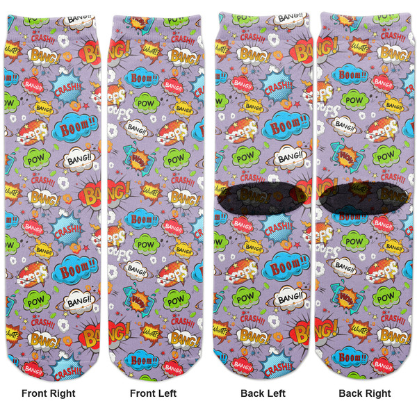 What is your Superpower Adult Crew Socks - Double Pair - Front and Back - Apvl