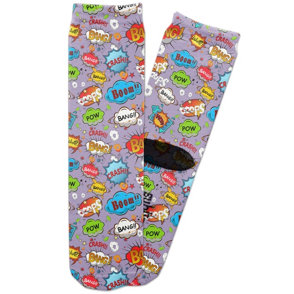 Custom What is your Superpower Adult Crew Socks