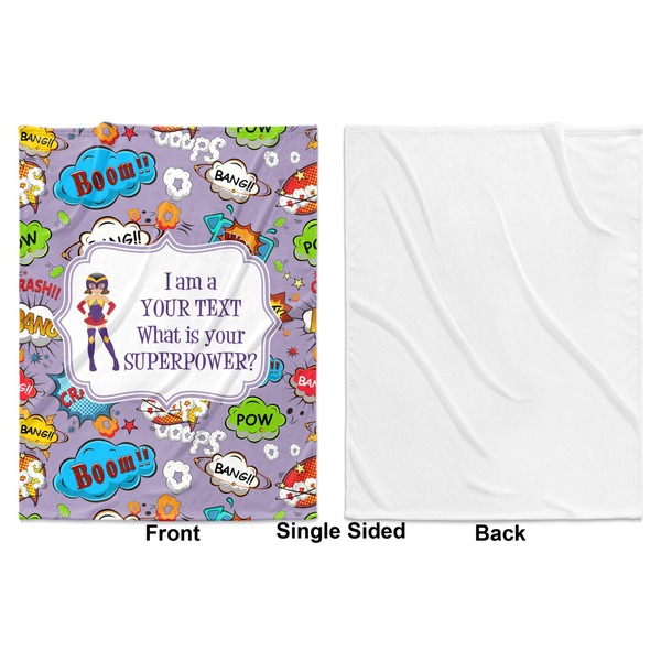 What is your Superpower Baby Blanket (Single Side - Printed Front, White Back)