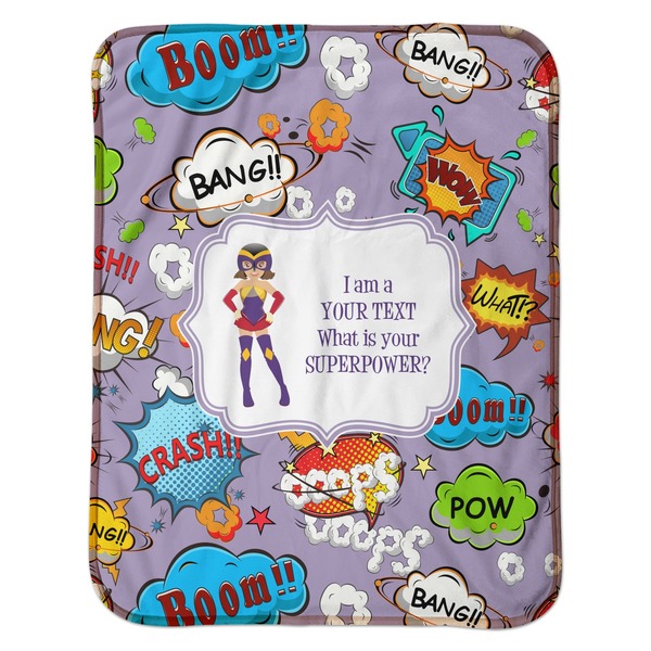 What is your Superpower Baby Sherpa Blanket - Flat