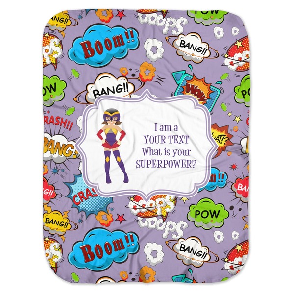 Custom What is your Superpower Baby Swaddling Blanket (Personalized)