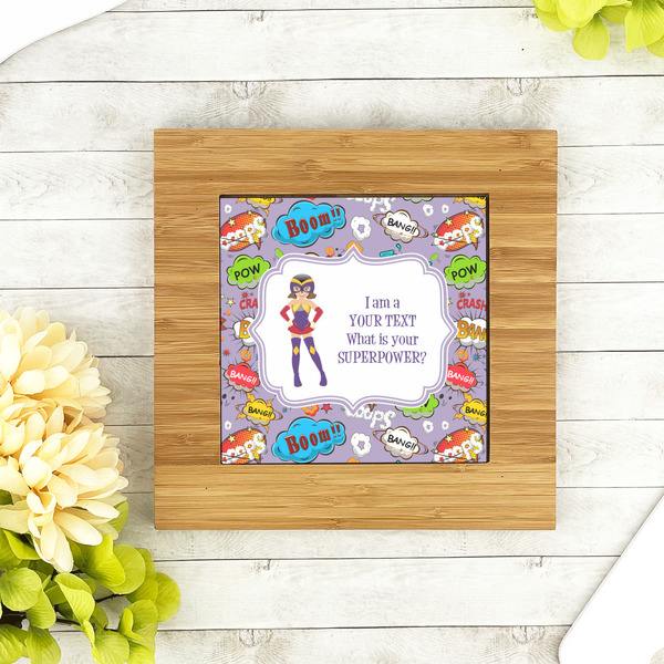 What is your Superpower Bamboo Trivet with 6" Tile - LIFESTYLE