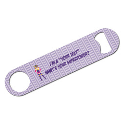 What is your Superpower Bar Bottle Opener - White w/ Name or Text