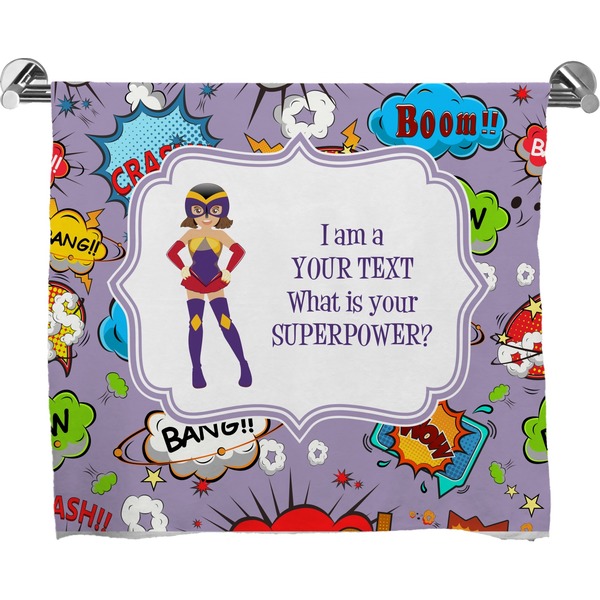 Custom What is your Superpower Bath Towel (Personalized)