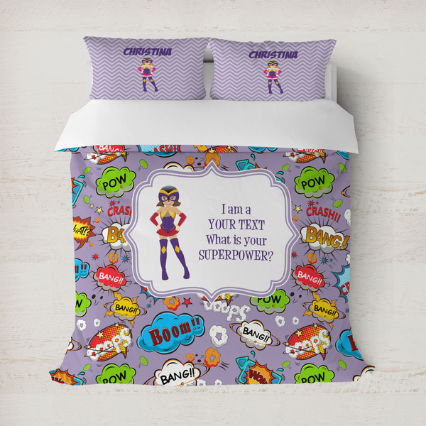 Custom What is your Superpower Duvet Cover Set - Full / Queen (Personalized)