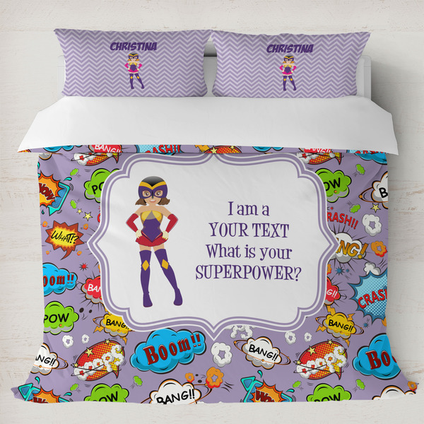 Custom What is your Superpower Duvet Cover Set - King (Personalized)