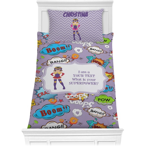 Custom What is your Superpower Comforter Set - Twin XL (Personalized)